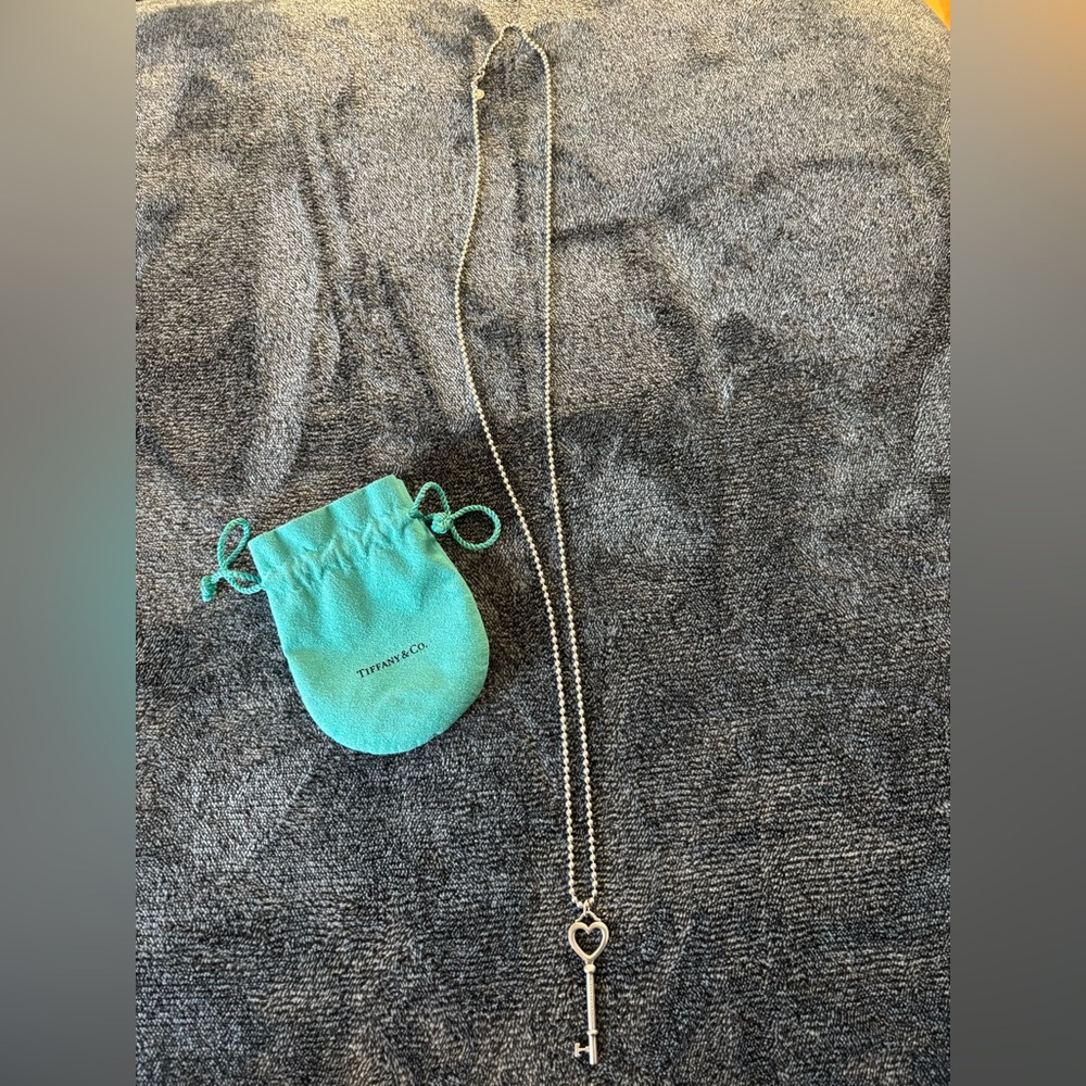 Tiffany key necklace (long) with heart